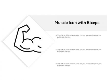 Muscle icon with biceps