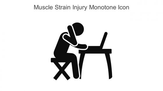Muscle Strain Injury Monotone Icon In Powerpoint Pptx Png And Editable Eps Format