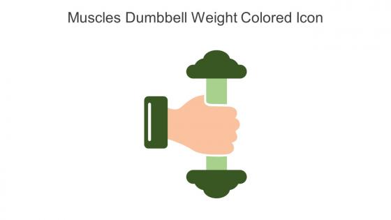 Muscles Dumbbell Weight Colored Icon In Powerpoint Pptx Png And Editable Eps Format