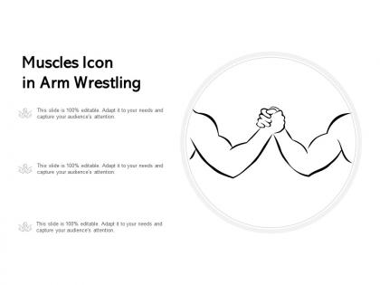 Muscles icon in arm wrestling