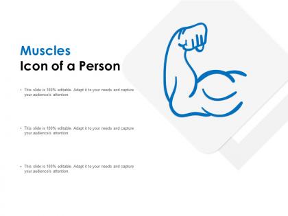 Muscles icon of a person