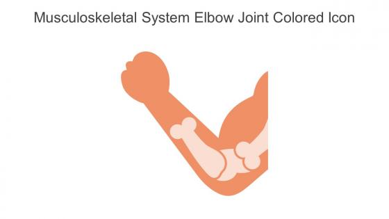 Musculoskeletal System Elbow Joint Colored Icon In Powerpoint Pptx Png And Editable Eps Format