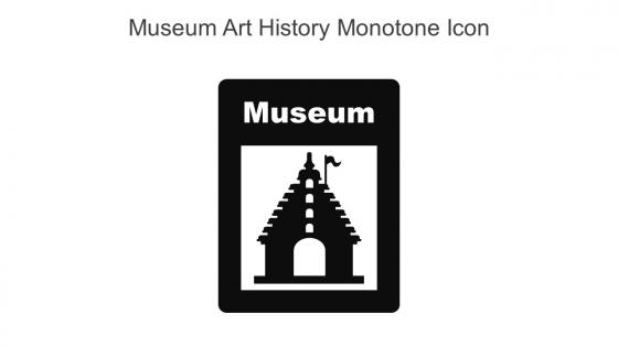 Museum Art History Monotone Icon In Powerpoint Pptx Png And Editable Eps Format