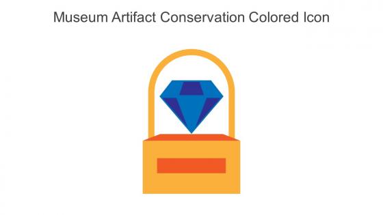Museum Artifact Conservation Colored Icon In Powerpoint Pptx Png And Editable Eps Format