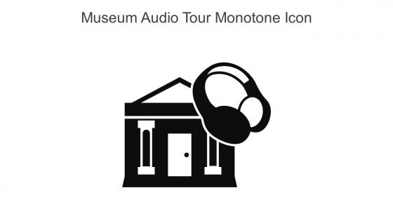 Museum Audio Tour Monotone Icon In Powerpoint Pptx Png And Editable Eps Format