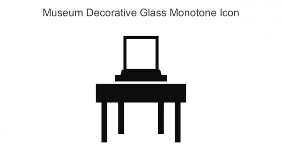 Museum Decorative Glass Monotone Icon In Powerpoint Pptx Png And Editable Eps Format