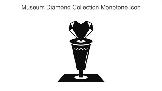 Museum Diamond Collection Monotone Icon In Powerpoint Pptx Png And Editable Eps Format