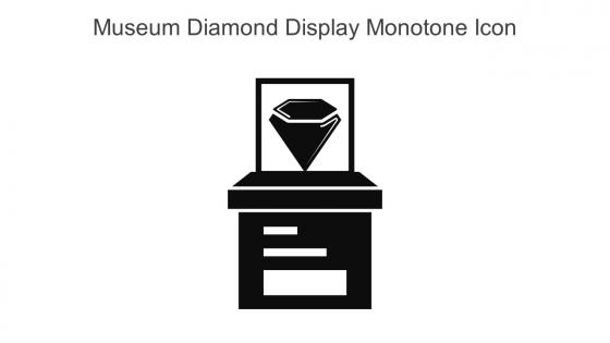 Museum Diamond Display Monotone Icon In Powerpoint Pptx Png And Editable Eps Format