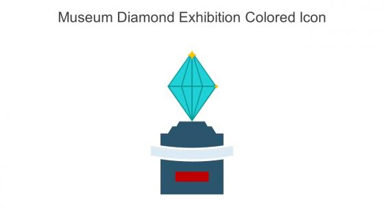 Museum Diamond Exhibition Colored Icon In Powerpoint Pptx Png And Editable Eps Format