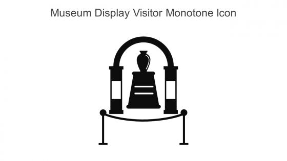 Museum Display Visitor Monotone Icon In Powerpoint Pptx Png And Editable Eps Format