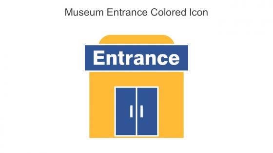 Museum Entrance Colored Icon In Powerpoint Pptx Png And Editable Eps Format