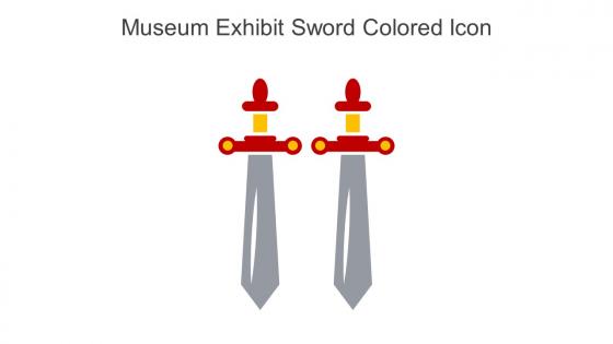 Museum Exhibit Sword Colored Icon In Powerpoint Pptx Png And Editable Eps Format