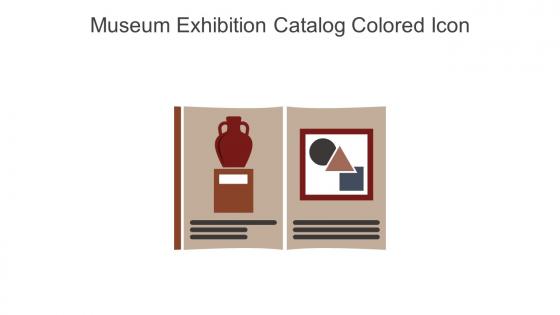 Museum Exhibition Catalog Colored Icon In Powerpoint Pptx Png And Editable Eps Format