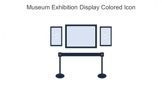 Museum Exhibition Display Colored Icon In Powerpoint Pptx Png And Editable Eps Format