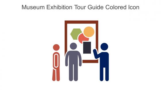 Museum Exhibition Tour Guide Colored Icon In Powerpoint Pptx Png And Editable Eps Format
