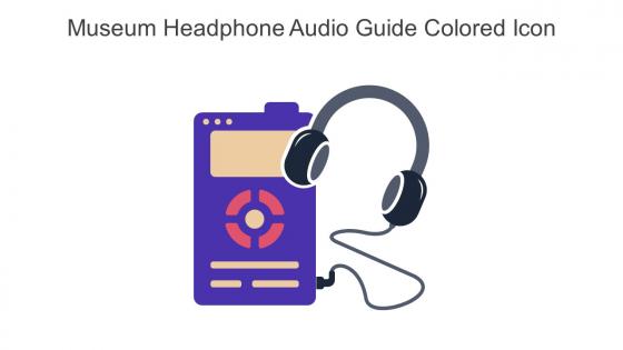 Museum Headphone Audio Guide Colored Icon In Powerpoint Pptx Png And Editable Eps Format