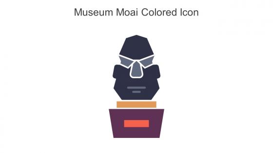 Museum Moai Colored Icon In Powerpoint Pptx Png And Editable Eps Format