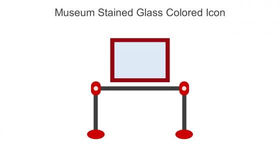 Museum Stained Glass Colored Icon In Powerpoint Pptx Png And Editable Eps Format