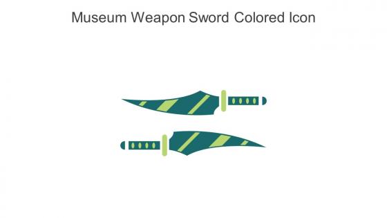 Museum Weapon Sword Colored Icon In Powerpoint Pptx Png And Editable Eps Format