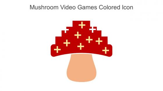 Mushroom Video Games Colored Icon In Powerpoint Pptx Png And Editable Eps Format