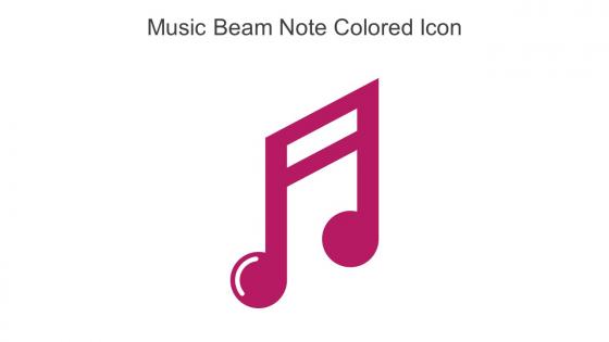 Music Beam Note Colored Icon In Powerpoint Pptx Png And Editable Eps Format