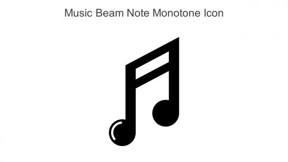 Music Beam Note Monotone Icon In Powerpoint Pptx Png And Editable Eps Format