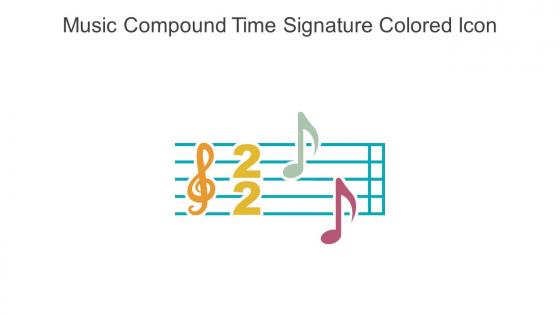 Music Compound Time Signature Colored Icon In Powerpoint Pptx Png And Editable Eps Format