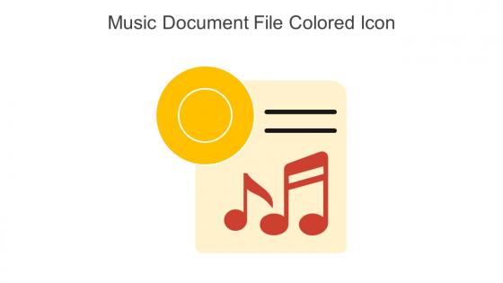 Music Document File Colored Icon In Powerpoint Pptx Png And Editable Eps Format