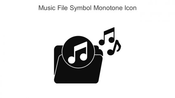 Music File Symbol Monotone Icon In Powerpoint Pptx Png And Editable Eps Format