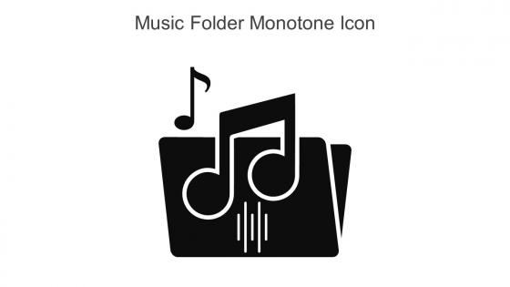 Music Folder Monotone Icon In Powerpoint Pptx Png And Editable Eps Format