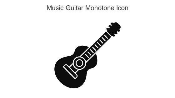 Music Guitar Monotone Icon In Powerpoint Pptx Png And Editable Eps Format
