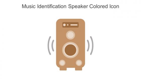 Music Identification Speaker Colored Icon In Powerpoint Pptx Png And Editable Eps Format