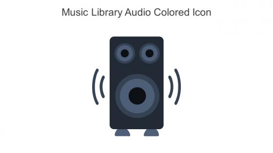 Music Library Audio Colored Icon In Powerpoint Pptx Png And Editable Eps Format