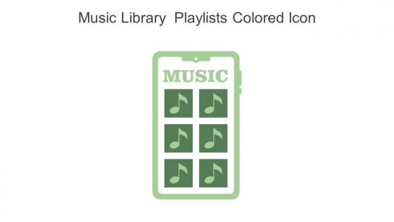 Music Library Playlists Colored Icon In Powerpoint Pptx Png And Editable Eps Format