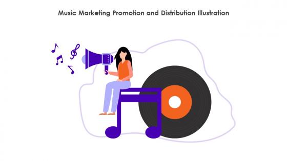 Music Marketing Promotion And Distribution Illustration
