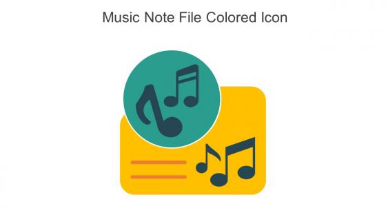 Music Note File Colored Icon In Powerpoint Pptx Png And Editable Eps Format