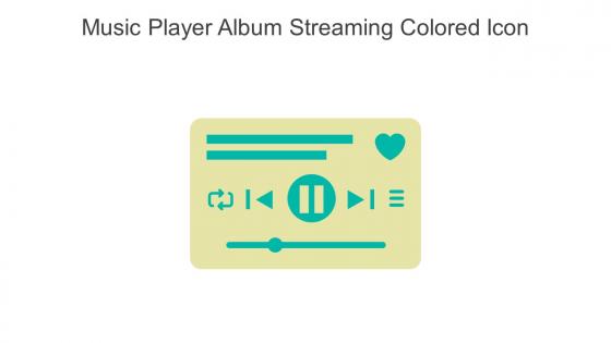 Music Player Album Streaming Colored Icon In Powerpoint Pptx Png And Editable Eps Format