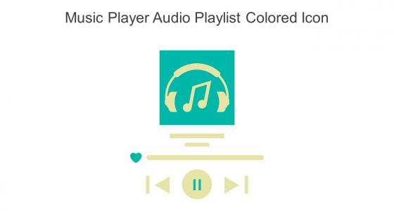 Music Player Audio Playlist Colored Icon In Powerpoint Pptx Png And Editable Eps Format