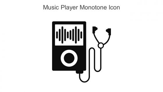 Music Player Monotone Icon In Powerpoint Pptx Png And Editable Eps Format