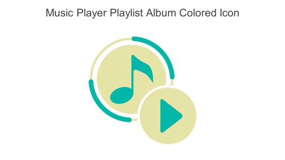 Music Player Playlist Album Colored Icon In Powerpoint Pptx Png And Editable Eps Format