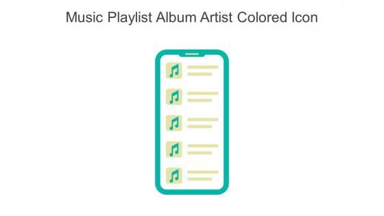Music Playlist Album Artist Colored Icon In Powerpoint Pptx Png And Editable Eps Format