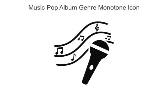 Music Pop Album Genre Monotone Icon In Powerpoint Pptx Png And Editable Eps Format