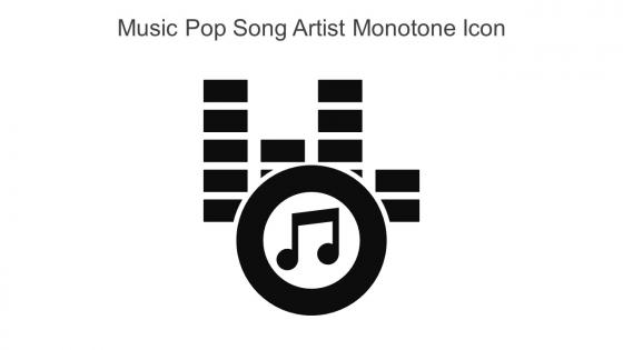 Music Pop Song Artist Monotone Icon In Powerpoint Pptx Png And Editable Eps Format