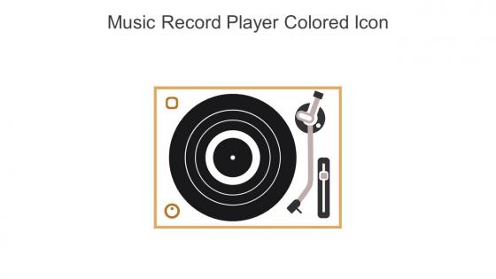 Music Record Player Colored Icon In Powerpoint Pptx Png And Editable Eps Format