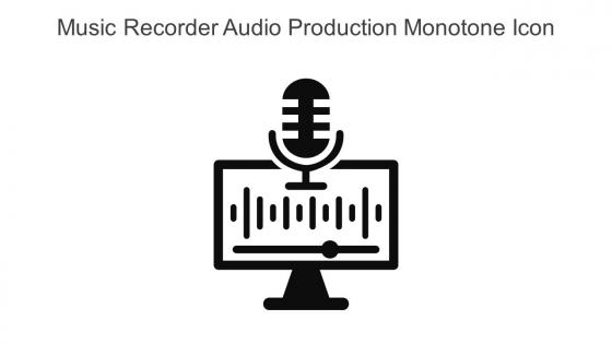 Music Recorder Audio Production Monotone Icon In Powerpoint Pptx Png And Editable Eps Format