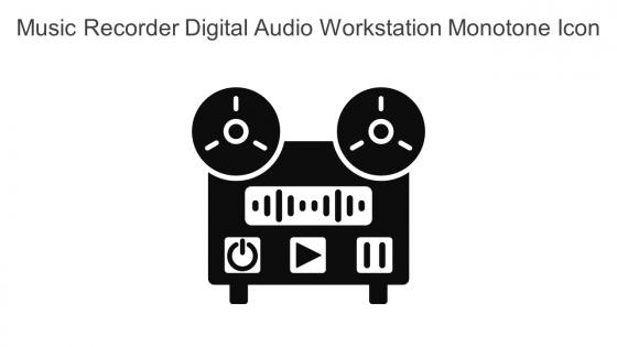 Music Recorder Digital Audio Workstation Monotone Icon In Powerpoint Pptx Png And Editable Eps Format