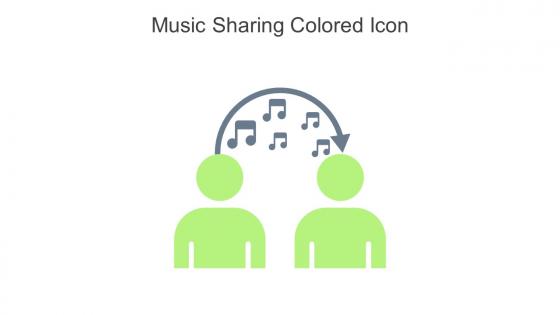 Music Sharing Colored Icon In Powerpoint Pptx Png And Editable Eps Format