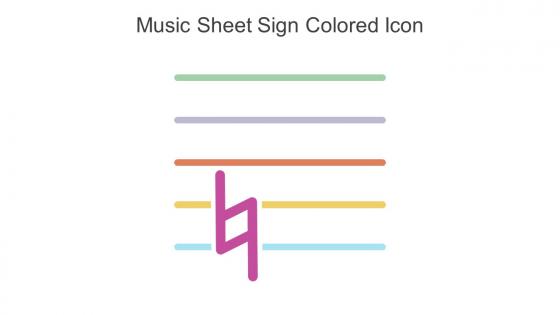 Music Sheet Sign Colored Icon In Powerpoint Pptx Png And Editable Eps Format