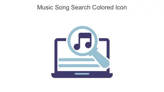 Music Song Search Colored Icon In Powerpoint Pptx Png And Editable Eps Format