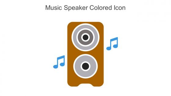 Music Speaker Colored Icon In Powerpoint Pptx Png And Editable Eps Format